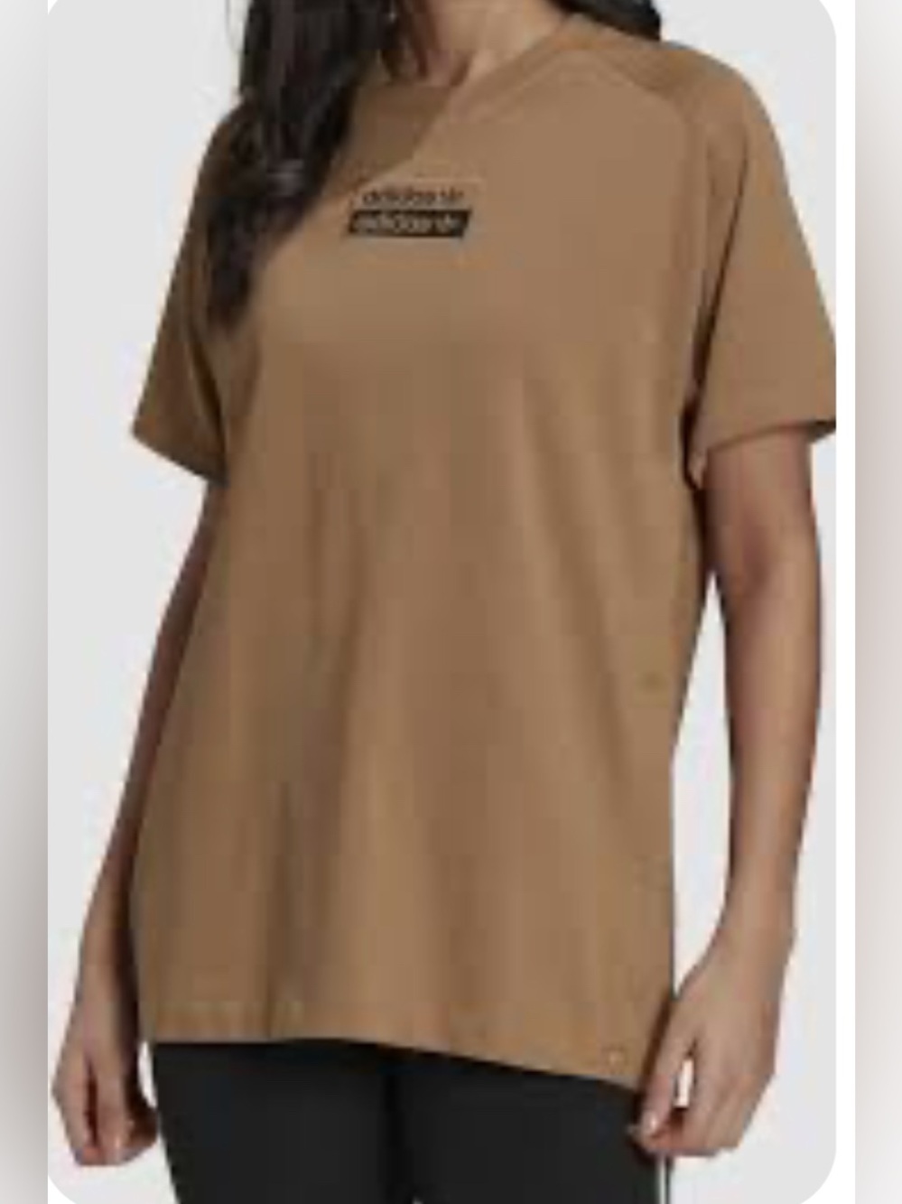 Adidas Originals Oversized T-Shirt Tan Camel